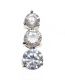 STERLING SILVER CUBIC ZIRCONIA PENDANT at Ross's Online Art Auctions