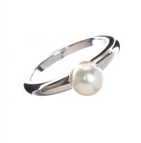 MIKIMOTO 18CT WHITE GOLD AKOYA PEARL RING at Ross's Online Art Auctions