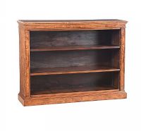 VICTORIAN WALNUT OPEN BOOKCASE at Ross's Online Art Auctions