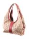 DKNY LOGO RED AND TAN HANDBAG at Ross's Online Art Auctions