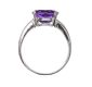 18CT WHITE GOLD AMETHYST RING at Ross's Online Art Auctions