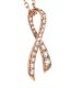 18CT ROSE GOLD DIAMOND NECKLACE at Ross's Online Art Auctions