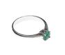 18CT WHITE GOLD EMERALD RING at Ross's Online Art Auctions