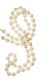 STRAND OF CULTURED PEARLS WITH 9CT GOLD CLASP at Ross's Online Art Auctions