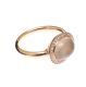18CT ROSE GOLD SMOKY QUARTZ AND DIAMOND RING at Ross's Online Art Auctions