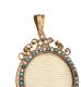 VICTORIAN 9CT GOLD PEARL AND TURQUOISE PENDANT at Ross's Online Art Auctions