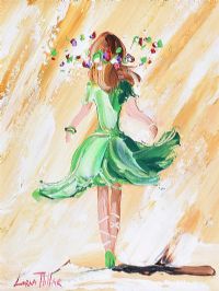 DANCER IN GREEN by Lorna Millar at Ross's Online Art Auctions
