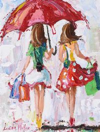 GIRLS DAY OUT by Lorna Millar at Ross's Online Art Auctions