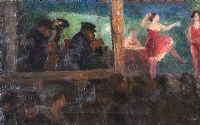 FAIRGROUND DANCERS by Clement De Porre at Ross's Online Art Auctions