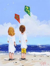 FLYING OUR KITES by Michelle Carlin at Ross's Online Art Auctions