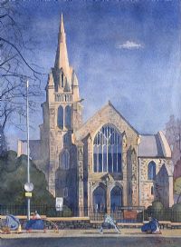 FISHERWICK PRESBYTERIAN CHURCH by Dan Dowling at Ross's Online Art Auctions