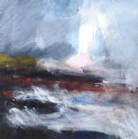 STORM ON THE LAVA by Fiona Flinn at Ross's Online Art Auctions