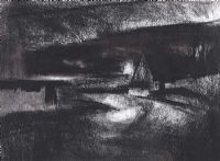DARK LANDSCAPE by Michael McGuinness at Ross's Online Art Auctions