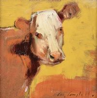 WHITE HEAD CALF by Con Campbell at Ross's Online Art Auctions