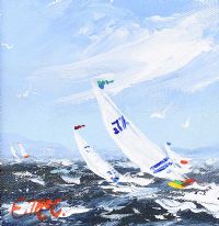 THE YACHT RACE by Edith McClelland at Ross's Online Art Auctions