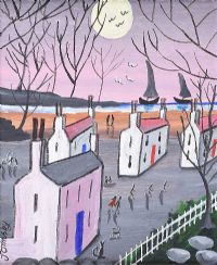 THE SMILING MOON by John Ormsby at Ross's Online Art Auctions