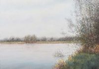 THE RIVER BANN AT KILREA by Wilfred Haughton RUA at Ross's Online Art Auctions