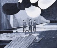 CHECKING TITANIC'S PROPELLERS by Charles N. Fox at Ross's Online Art Auctions