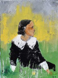 GIRL IN LONG GRASS by Jeff Adams at Ross's Online Art Auctions