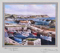 BALLINTOY HARBOUR, COUNTY ANTRIM by William Yeaman at Ross's Online Art Auctions