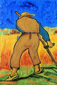 THE REAPER, AFTER VAN GOGH by David Wilson at Ross's Online Art Auctions