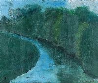 BY THE RIVER by Jeff Adams at Ross's Online Art Auctions