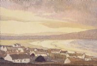 COTTAGES BY THE SHORE by Paul Henry RHA at Ross's Online Art Auctions
