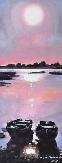LAKE DERRAVARAGH by Josephine Guilfoyle at Ross's Online Art Auctions