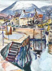 ANNALONG HARBOUR, COUNTY DOWN by Olive Henry RUA at Ross's Online Art Auctions