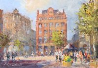 BANK BUILDINGS, BELFAST by Colin Gibson at Ross's Online Art Auctions