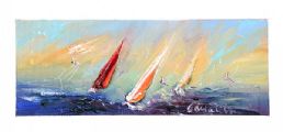 DANCING THE WAVES by Carol Ann Waldron at Ross's Online Art Auctions