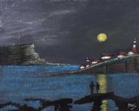MOONLIGHT ON THE BAY by Pearse McCallion at Ross's Online Art Auctions