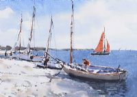 GETTING READY TO SAIL by Kenny Hayes at Ross's Online Art Auctions