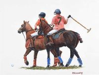 POLO THREE by Margaret Kennedy at Ross's Online Art Auctions