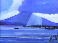 SUNRAYS OVER MUCKISH, DOWNINGS by Sean Lorinyenko at Ross's Online Art Auctions