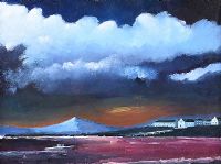 DOWNINGS AT SUNSET by Sean Lorinyenko at Ross's Online Art Auctions
