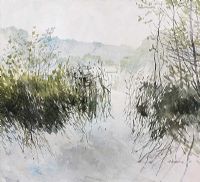 FERMANAGH LAKELAND by Terence P. Flanagan RHA RUA at Ross's Online Art Auctions