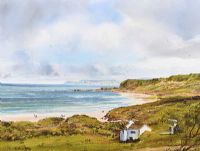 WHITEPARK BAY, COUNTY ANTRIM by David Overend at Ross's Online Art Auctions