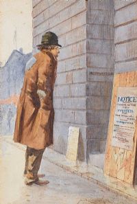 THE RECRUIT by Augustus Osborne Lamplough at Ross's Online Art Auctions