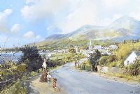 ON THE ROAD TO DUNDRUM by Frank Fitzsimons at Ross's Online Art Auctions
