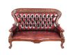 DEEP BUTTONED LEATHER SETTEE at Ross's Online Art Auctions