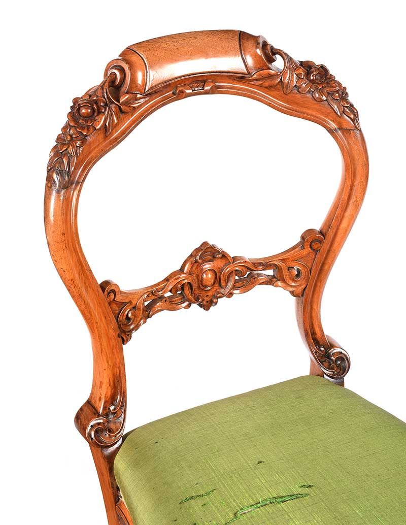 VICTORIAN WALNUT OCCASIONAL CHAIR at Ross's Online Art Auctions