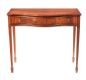 MAHOGANY SERPENTINE FRONT SIDE TABLE at Ross's Online Art Auctions