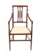 EDWARDIAN INLAID MAHOGANY ARMCHAIR at Ross's Online Art Auctions