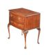 BURR WALNUT CABRIOLE LEG CHEST OF DRAWERS at Ross's Online Art Auctions