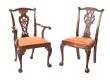 SET OF EIGHT MAHOGANY CHIPPENDALE STYLE DINING ROOM CHAIRS at Ross's Online Art Auctions