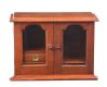 MAHOGANY TWO DOOR GLAZED CABINET at Ross's Online Art Auctions