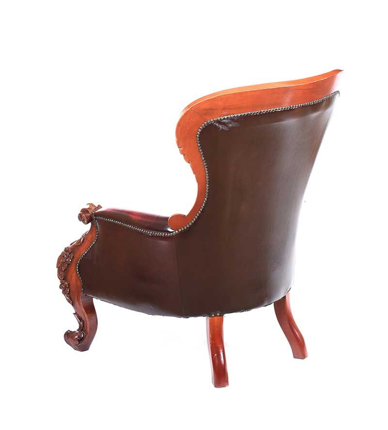 PAIR OF LEATHER ARMCHAIRS at Ross's Online Art Auctions