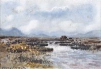 RIVER & BOGLANDS, CONNEMARA by William Percy French at Ross's Online Art Auctions