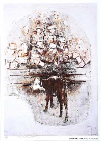 THE CATTLE MART by J.B. Vallely at Ross's Online Art Auctions